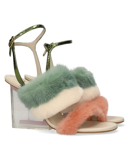 Sandales Fendi First multicolores - Talon 9.5 cm