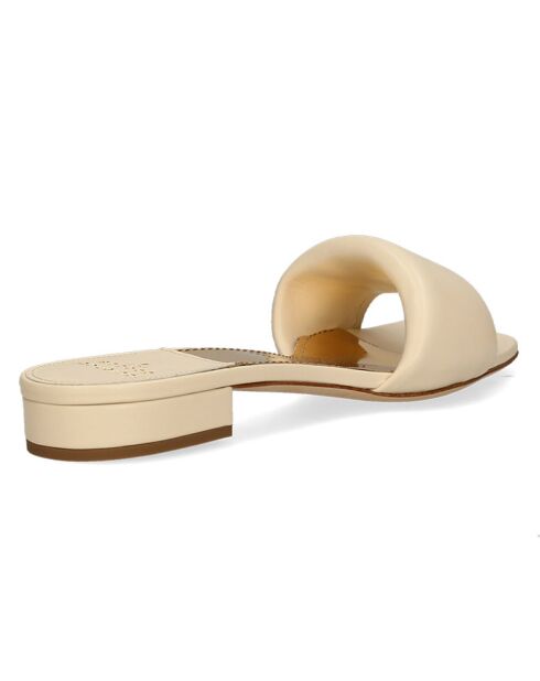 Mules en Cuir Driss blanches