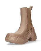 Chelsea boots camel - Talon 7 cm