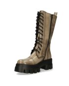 Boots en Cuir girs/acier