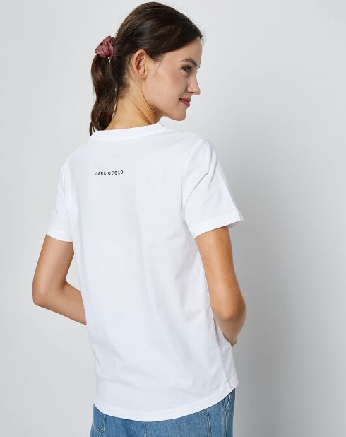 T-Shirt en Coton inscription Paris blanc