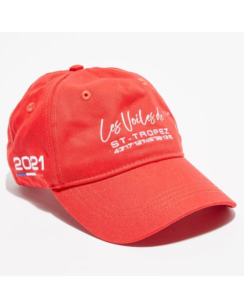 Casquette Signature Les Voiles de Saint-Tropez rouge