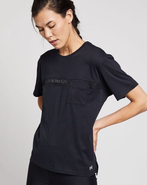 T-Shirt Mesh avec poche noir