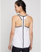 Débardeur technique UA Knockout Graphic blanc