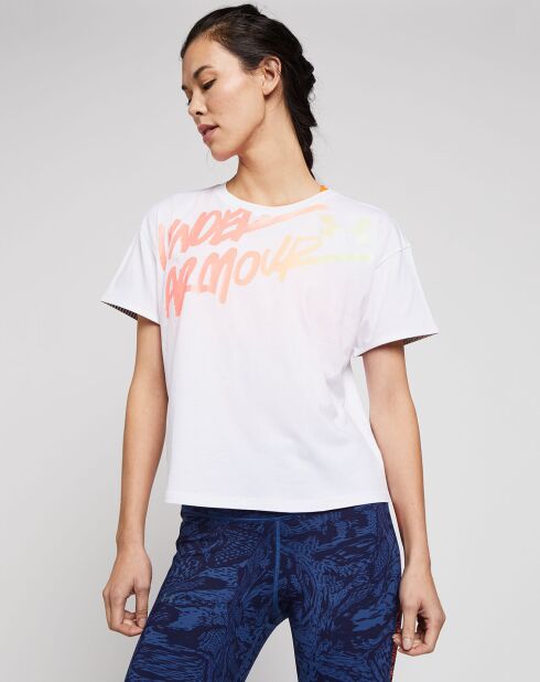 T-Shirt Live Chroma Graphic blanc