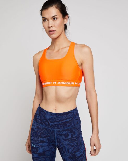 Brassière de sport technique Mid Crossback orange
