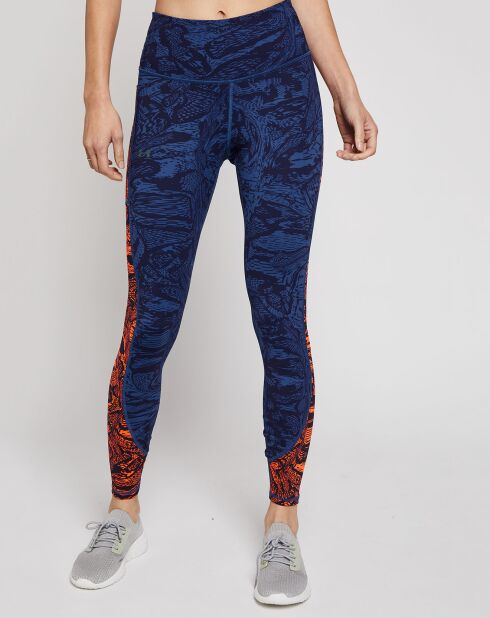 Legging UA Rush imprimé bleu/orange