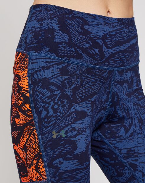 Legging UA Rush imprimé bleu/orange