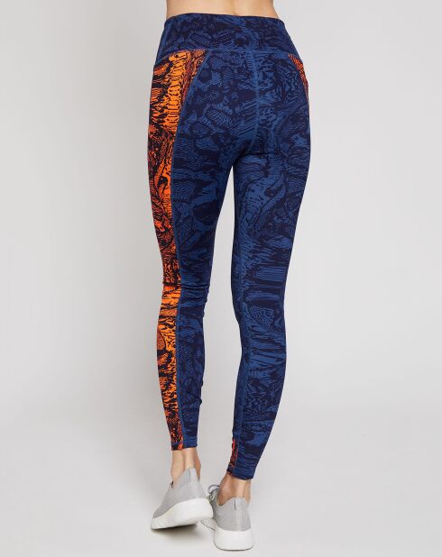Legging UA Rush imprimé bleu/orange
