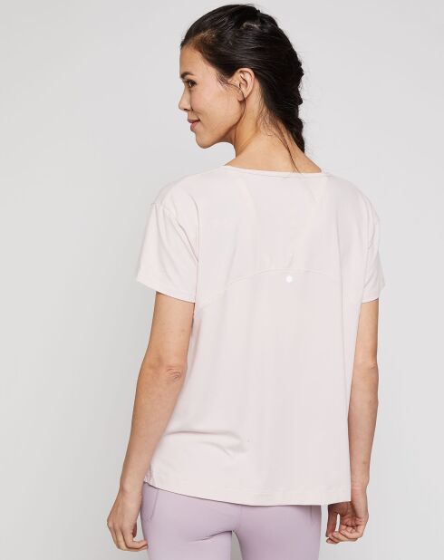 T-Shirt technique UA Rush Energy Core rose pâle