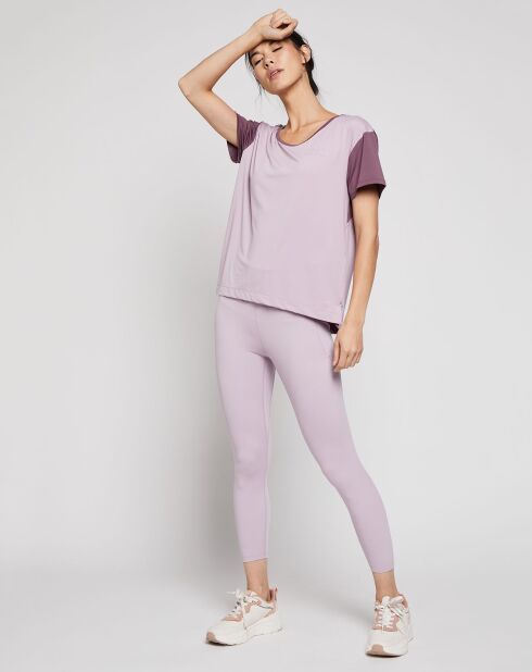 T-Shirt technique UA Rush Energy Colorblock  violet parme