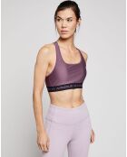 Brassière de sport technique Mid Crossback violet