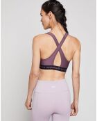 Brassière de sport technique Mid Crossback violet