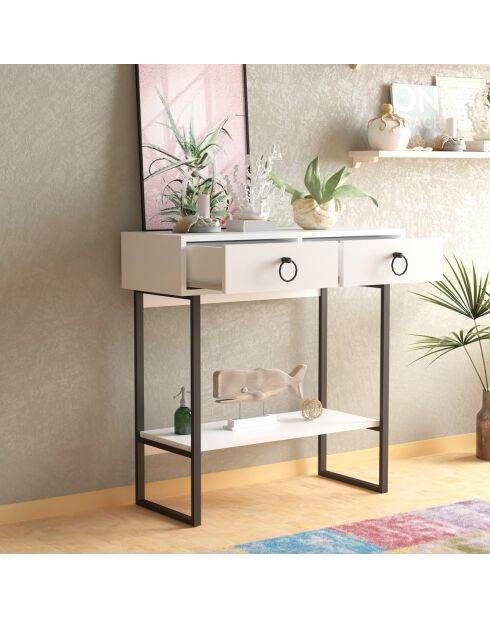 Console valeri blanche - 90x90x35.3 cm