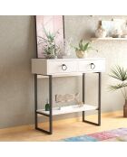 Console valeri blanche - 90x90x35.3 cm