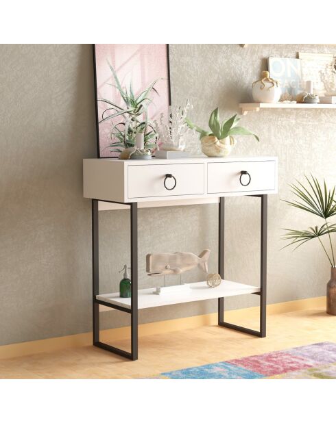 Console valeri blanche - 90x90x35.3 cm