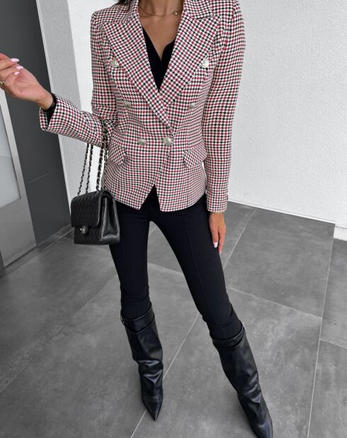 Blazer Lauren rouge/blanc