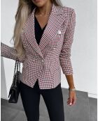 Blazer Lauren rouge/blanc