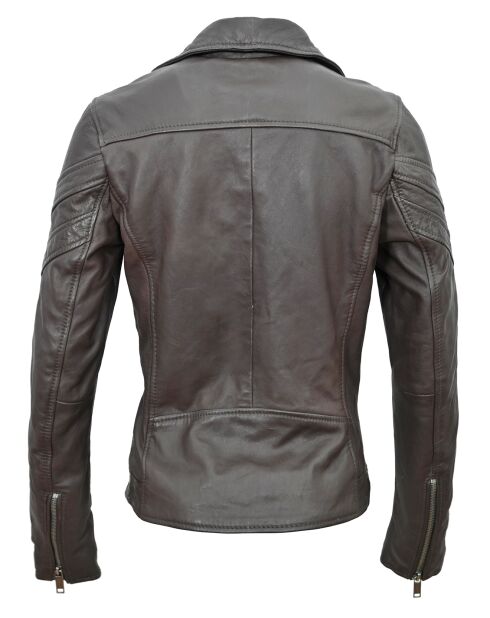 Perfecto en Cuir Lea marron