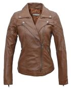 Perfecto en Cuir Lea cognac