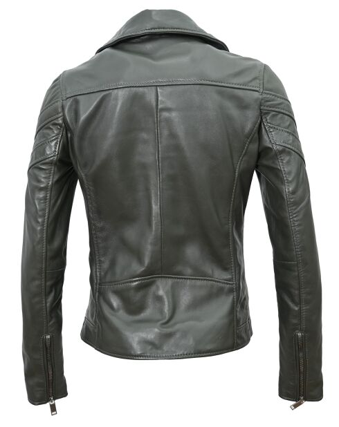 Perfecto en Cuir Lea kaki