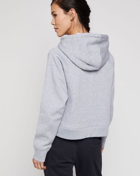 Sweat à capuche mesh UA Rival Fleece gris