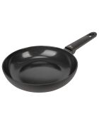 Vollschwarze Induktionsbratpfanne, 37 x 22 x 6,5 cm