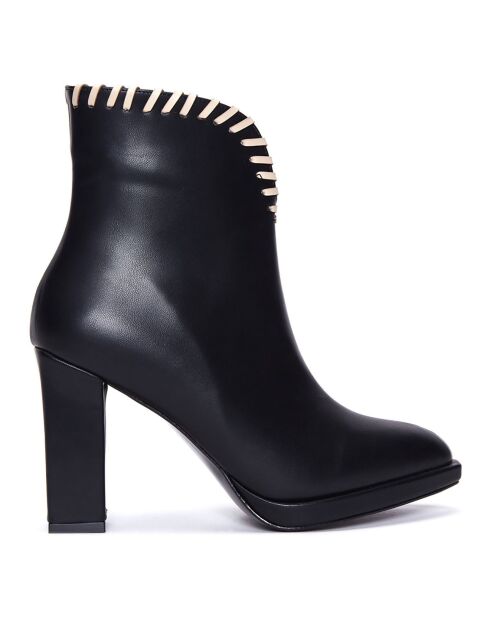 Bottines San José noires - Talon 9 cm