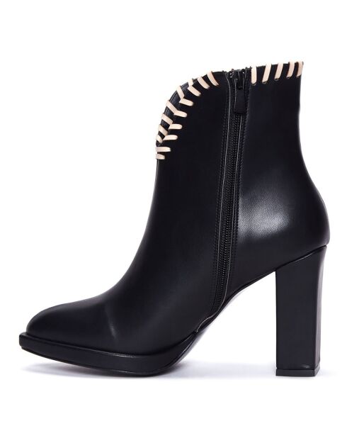 Bottines San José noires - Talon 9 cm