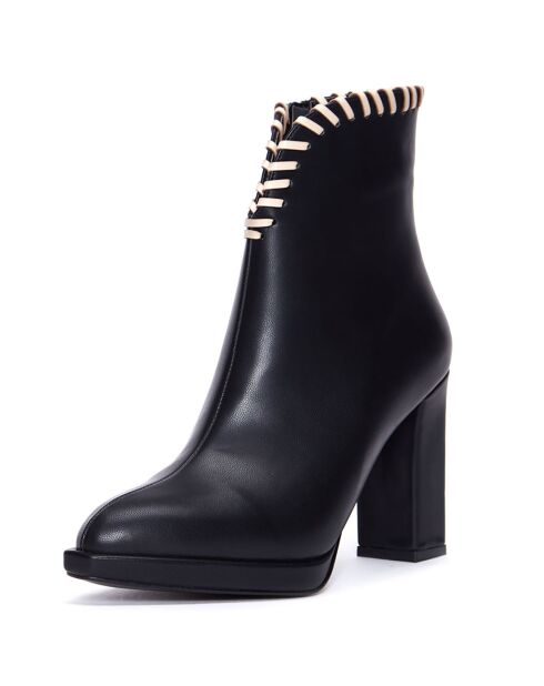 Bottines San José noires - Talon 9 cm