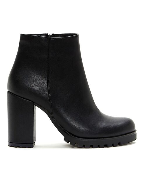 Abuja schwarze Stiefel - 9 cm Absatz