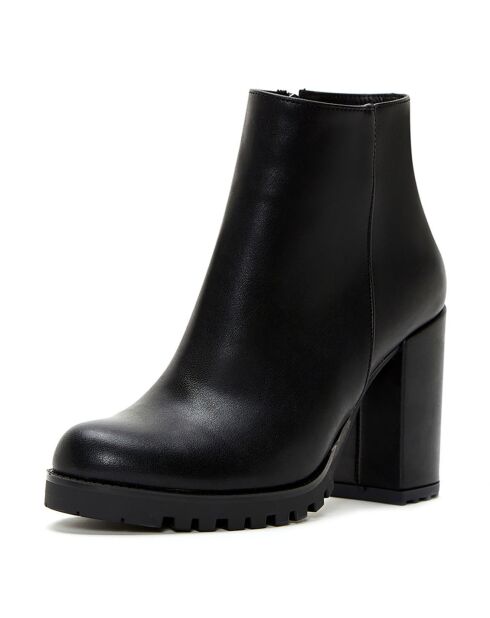 Abuja schwarze Stiefel - 9 cm Absatz