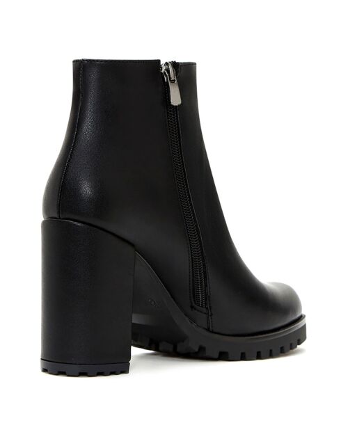 Abuja schwarze Stiefel - 9 cm Absatz
