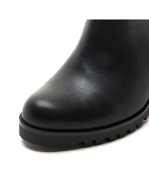Abuja schwarze Stiefel - 9 cm Absatz