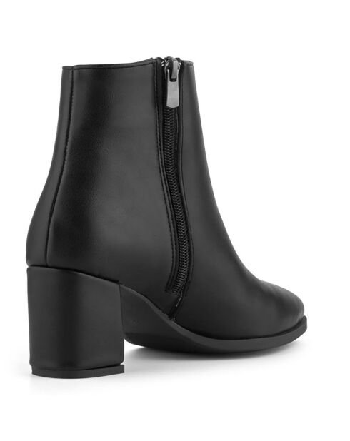 Bottines Kaboul noires - Talon 6 cm