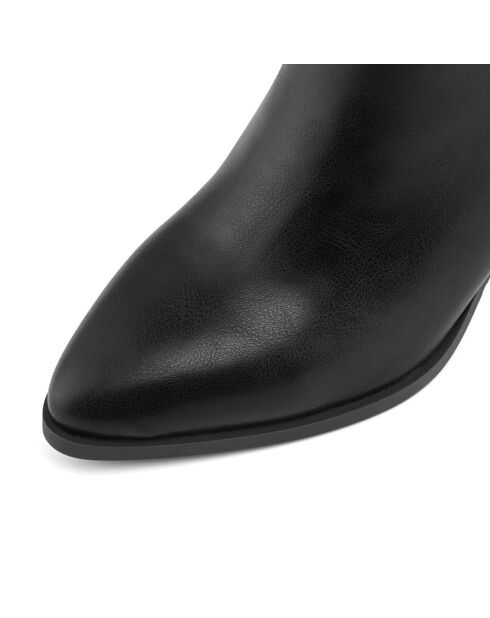 Bottines Kaboul noires - Talon 6 cm