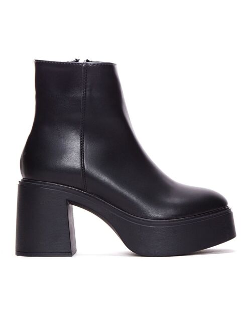 Bottines Havana noires - Talon 9 cm