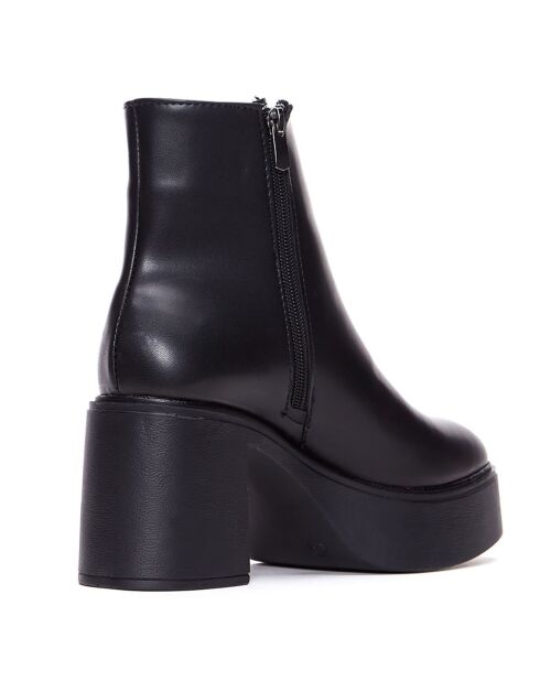 Bottines Havana noires - Talon 9 cm