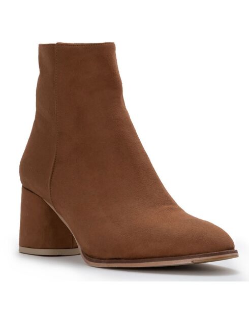 Bruine laarzen uit Sarajevo - hak 6,5 cm
