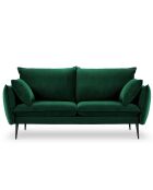 Canapé Velours Elio 2 Places vert bouteille - 158x100x97 cm
