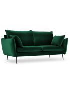 Canapé Velours Elio 2 Places vert bouteille - 158x100x97 cm