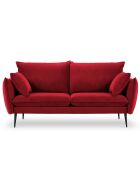Canapé Velours Elio 2 Places rouge - 158x100x97 cm