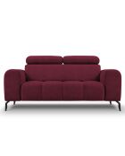 Canapé Velours Nico 2 Places rouge - 170x108x100 cm