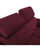 Canapé Velours Nico 2 Places rouge - 170x108x100 cm