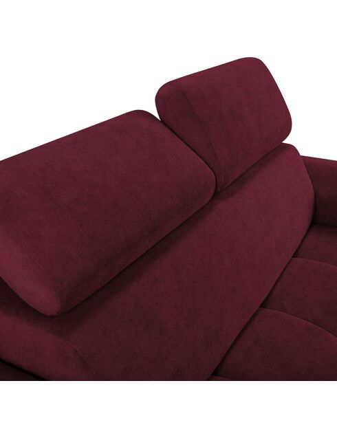 Canapé Velours Nico 2 Places rouge - 170x108x100 cm