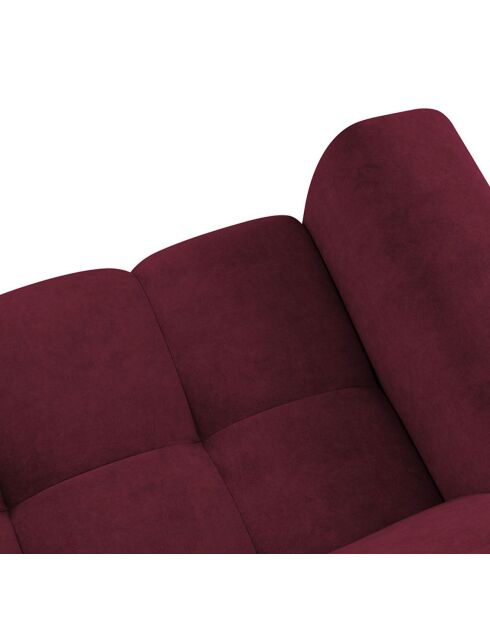 Canapé Velours Nico 2 Places rouge - 170x108x100 cm