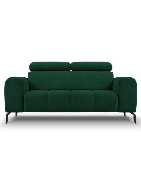 Canapé Velours Nico 2 Places vert - 170x108x100 cm