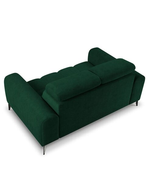Canapé Velours Nico 2 Places vert - 170x108x100 cm