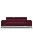 Canapé Velours Nico 3 Places rouge - 234x108x100 cm