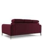 Canapé Velours Nico 3 Places rouge - 234x108x100 cm